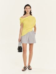 SEASHELLS KNIT DRAPED lime