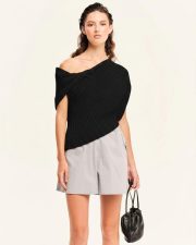SEASHELLS KNIT DRAPED black