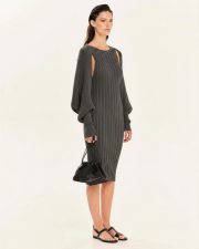 SPARKLING STAPLES KNIT BOLERO silver dark grey – Obrázok 2