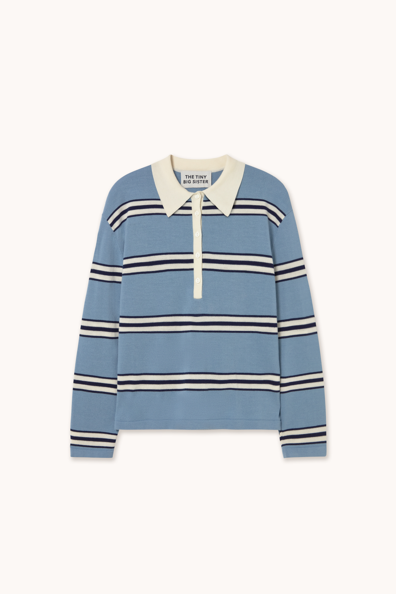 AW26-672-P24_1 STRIPES KNITTED MERINO POLO – Obrázok 1