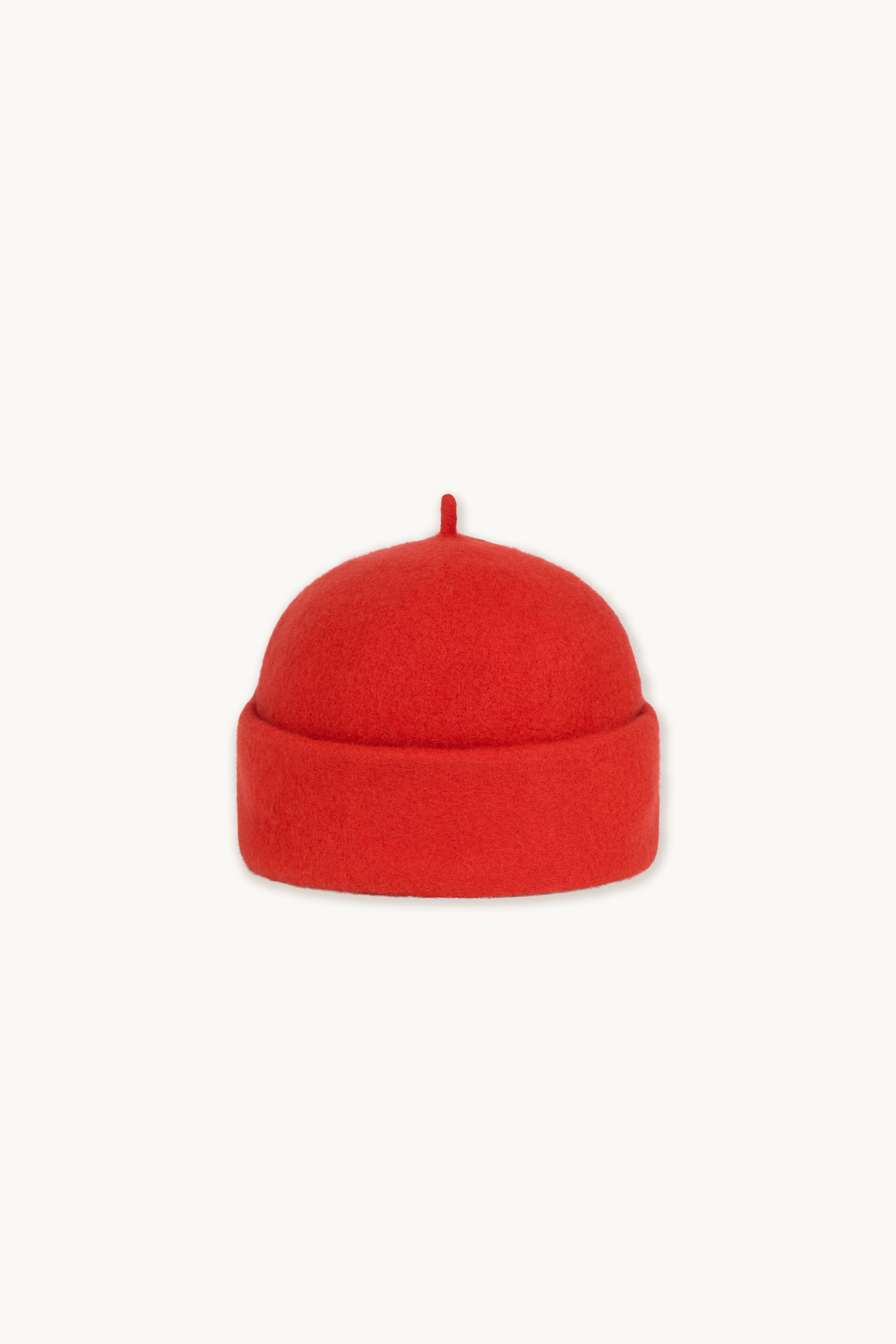 AW26-843-U04_1 WOOL HAT Dark red – Obrázok 1