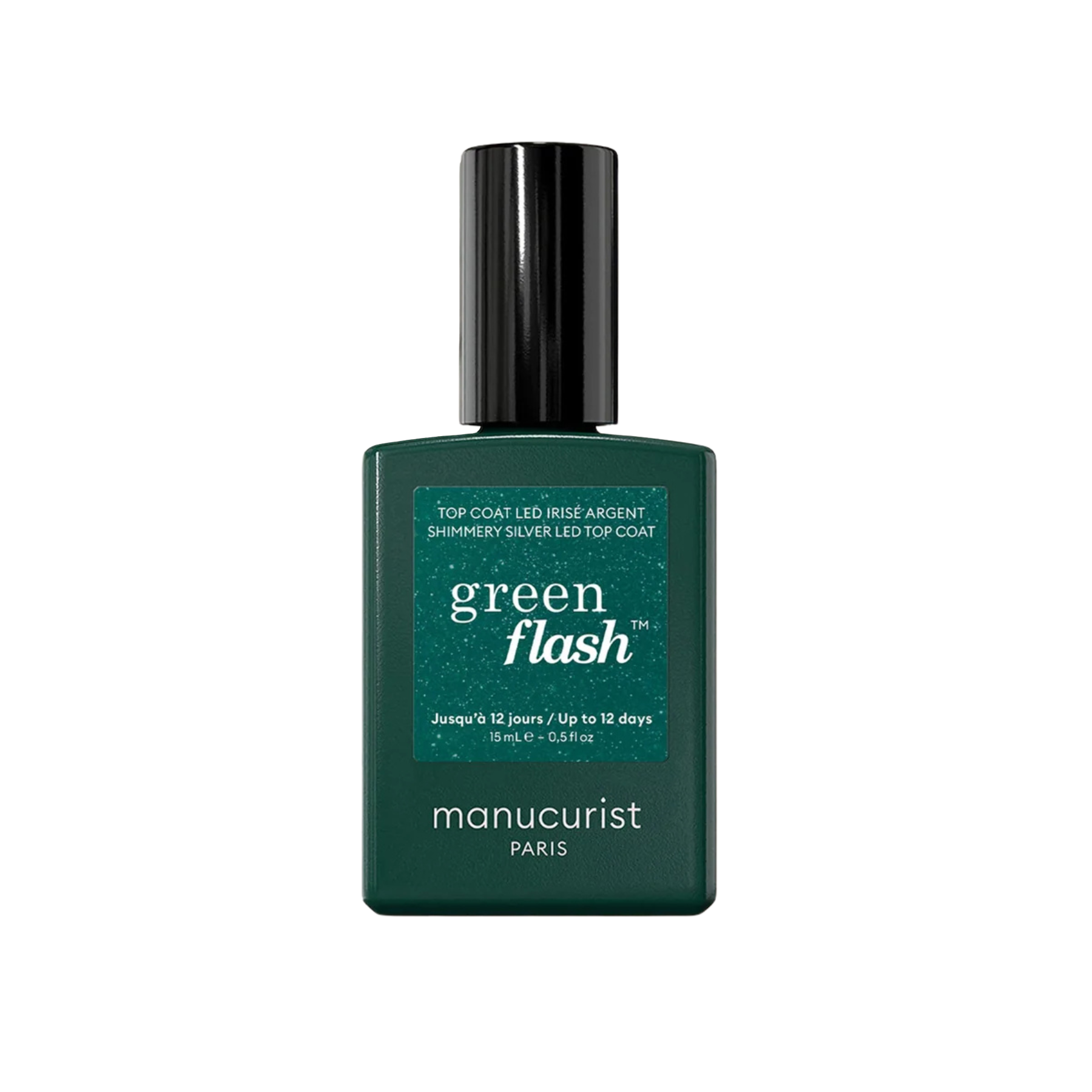 Dizajn bez názvu(10) LED Shimmery Silver Top Coat Green Flash™ – Obrázok 1