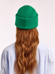 Soft Wool Chunky Beanie Hat, Bright Green - Image 3