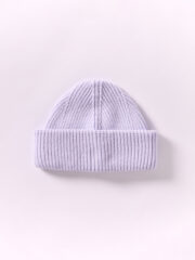 Soft Wool Chunky Beanie Hat, Pale Lavendar