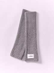 Soft Wool Fingerless Gloves, Flannel Grey