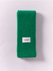 Mini Soft Wool Scarf, Bright Green