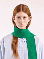 Mini Soft Wool Scarf, Bright Green - Image 2