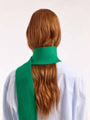 Mini Soft Wool Scarf, Bright Green - Image 4
