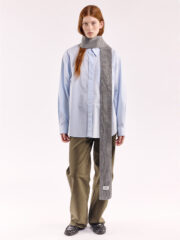 Mini Soft Wool Scarf, Flannel Grey - Image 5