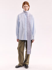 Mini Soft Wool Scarf, Pale Lavender - Image 2