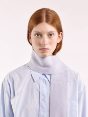 Mini Soft Wool Scarf, Pale Lavender - Image 5
