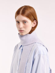 Mini Soft Wool Scarf, Pale Lavender - Image 3