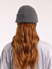 Wool Ear Flap Hat, Dark Grey - Image 4