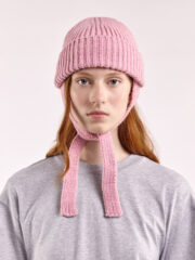 Wool Ear Flap Hat, Rose – Obrázok 2