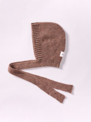 Wool Tied Hood, Brown