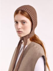 Wool Tied Hood, Brown - Image 2
