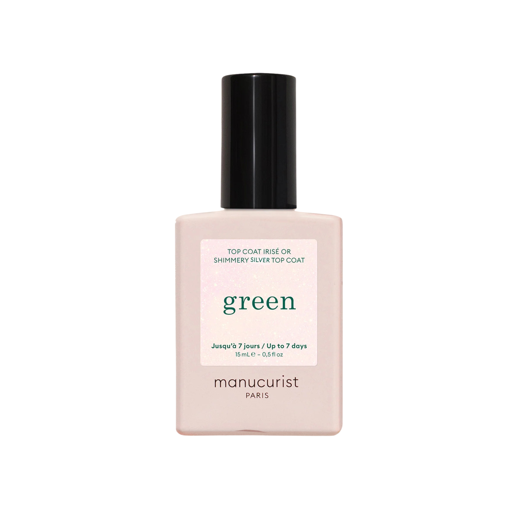GREEN top coat shimmery silver manucurist CONCEPT STORY Shimmery Silver Top Coat Green™ - Image 1