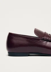 Aven Rift Burgundy Leather Loafers - Image 6