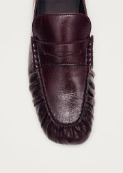 Aven Rift Burgundy Leather Loafers - Image 4