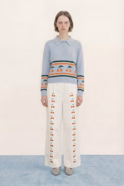 Chloe Cherries Polo Sweater – Obrázok 2