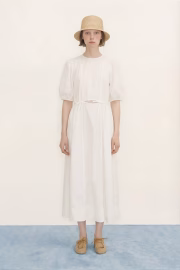 Puff-Sleeve Midi Dress - Image 2