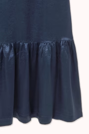 Ruffle dress, navy - Image 3