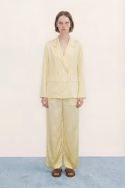 Fluid blazer, pastel yellow, size 36 - Image 2