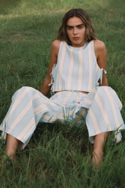 Retro striped trousers - Image 2